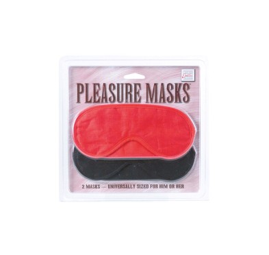 Maska-PLEASURE MASKS 2 PCS RED/BLACK